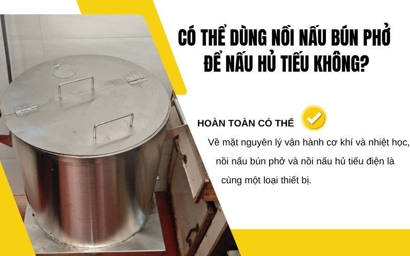 Có thể dùng nồi nấu bún phở để nấu hủ tiếu không