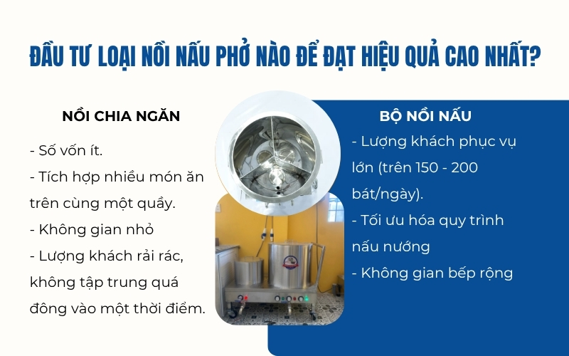 Đầu tư loại nồi nấu phở nào để đạt hiệu quả cao nhất?