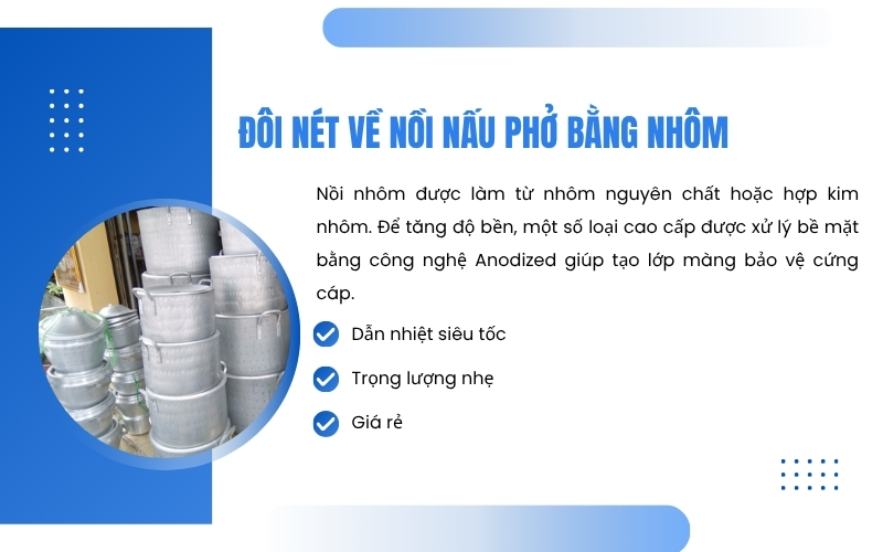 Đôi nét về nồi nấu phở bằng nhôm