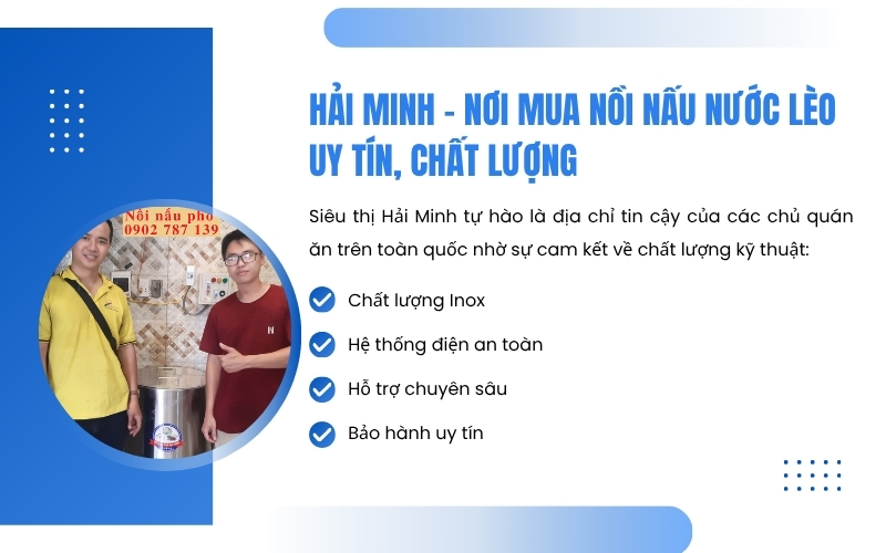 Hải Minh - nơi mua nồi nấu nước lèo uy tín, chất lượng