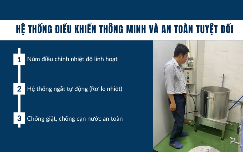 Hệ thống điều khiển thông minh và an toàn tuyệt đối