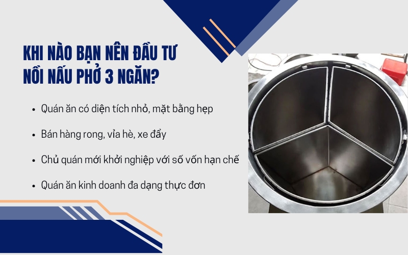 Khi nào bạn nên đầu tư nồi nấu phở 3 ngăn?