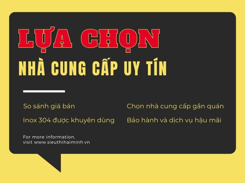 Lựa chọn nhà cung cấp uy tín