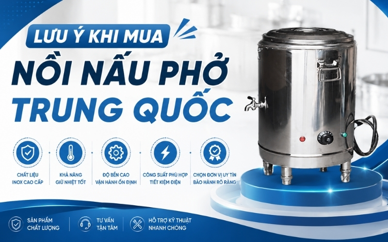 Lưu ý khi mua nồi nấu phở Trung Quốc 