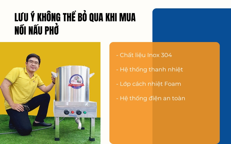 Lưu ý không thể bỏ qua khi mua nồi nấu phở