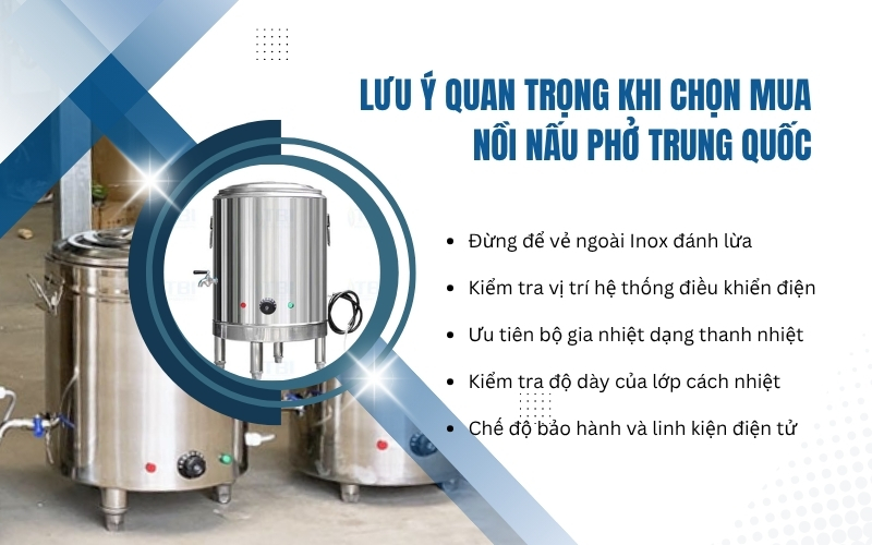 Lưu ý quan trọng khi chọn mua nồi nấu phở Trung Quốc