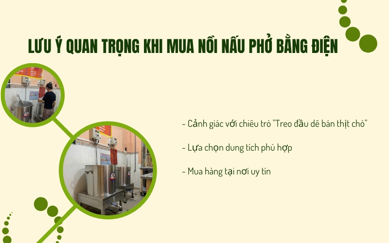 Những lưu ý quan trọng khi mua nồi nấu phở bằng điện