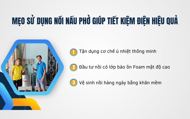 Mẹo sử dụng nồi nấu phở giúp tiết kiệm điện hiệu quả