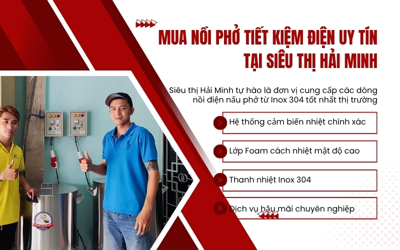 Mua nồi nấu phở tiết kiệm điện tại Siêu thị Hải Minh
