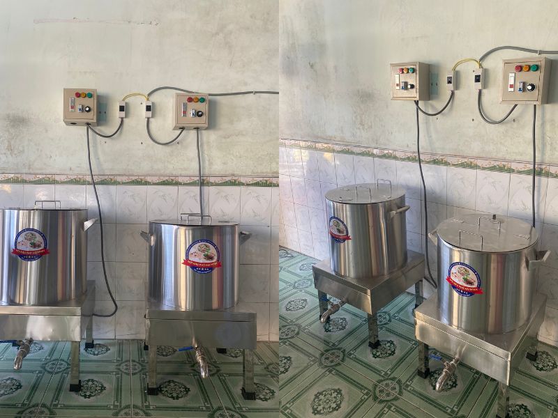 Nồi nấu phở Hải Minh tủ điện rời TD-50L (Inox 304)