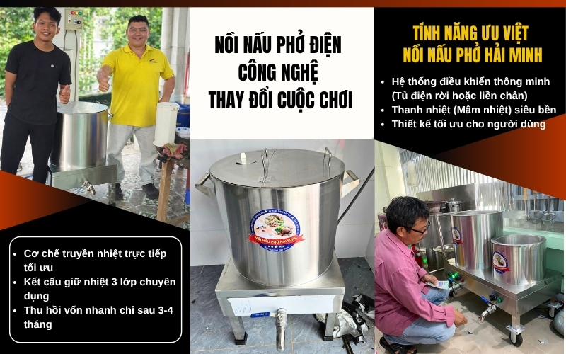 Nồi nấu phở điện công nghệ thay đổi cuộc chơi