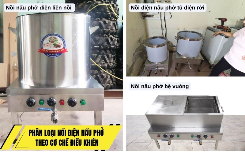 Phân loại nồi điện nấu phở theo cơ chế điều khiển