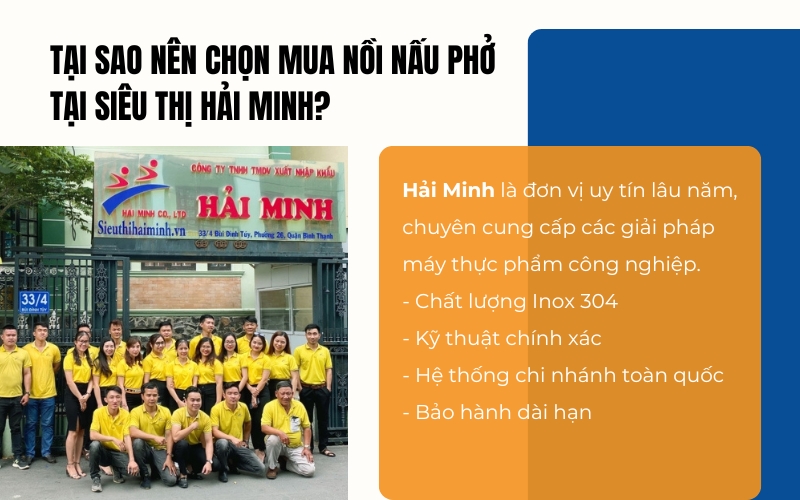 Tại sao nên chọn mua nồi nấu phở tại Siêu thị Hải Minh?