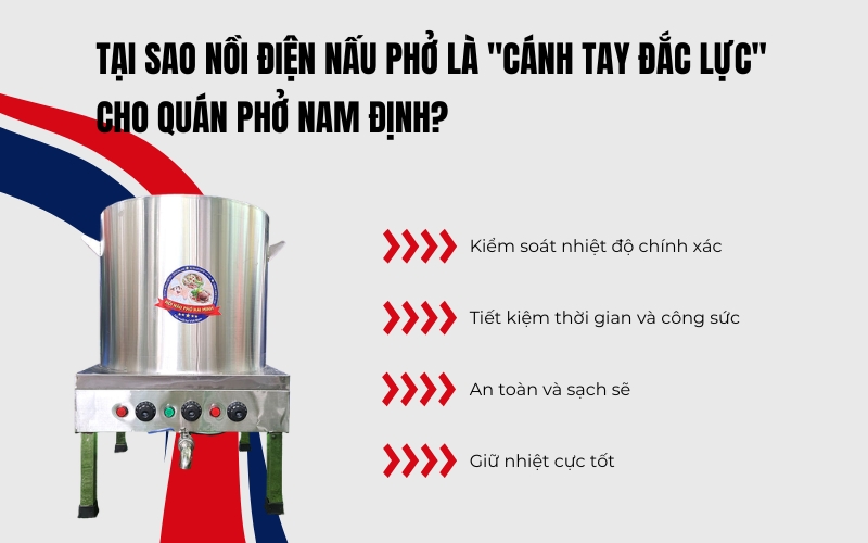 Tại sao nồi điện nấu phở là 