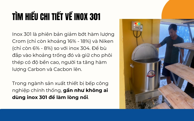 Tìm hiểu chi tiết về inox 301