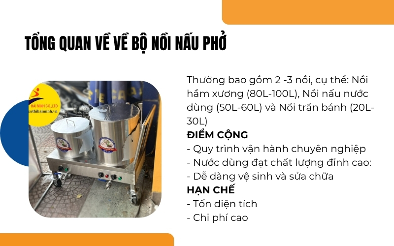 Tổng quan về bộ nồi nấu phở