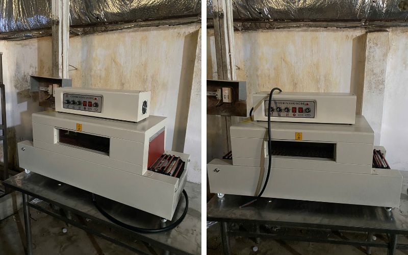 Kỹ thuật bàn giao Máy Rút Màng Co Chai, Mang Co Lốc HM 150×300 cho khách