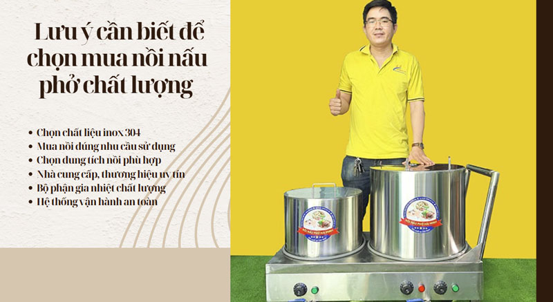 Lưu ý cần biết để chọn mua nồi nấu phở chất lượng