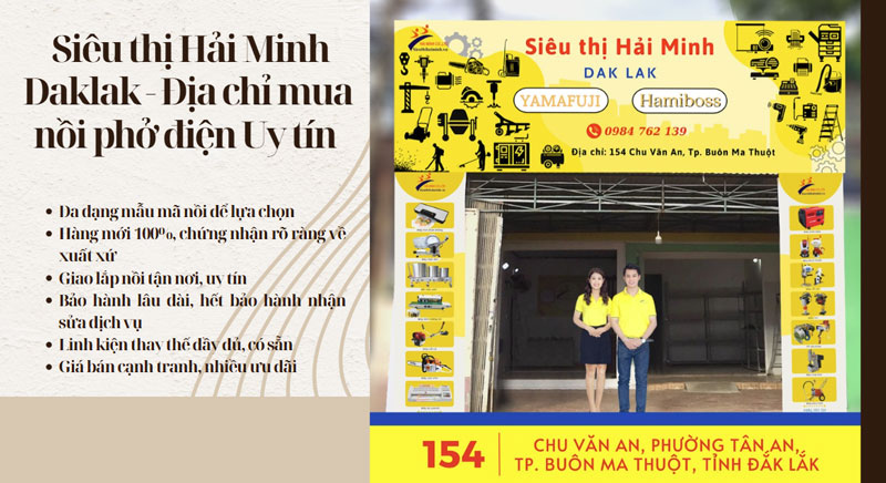 Siêu thị Hải Minh Daklak - Địa chỉ mua nồi phở điện Uy tín