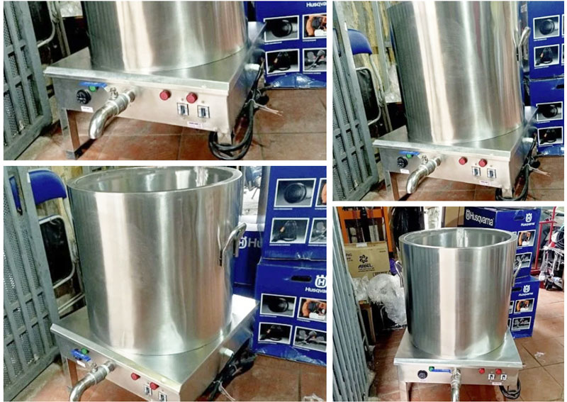 Nồi nấu phở Hải Minh điện liền nồi DL-150L (inox 304)