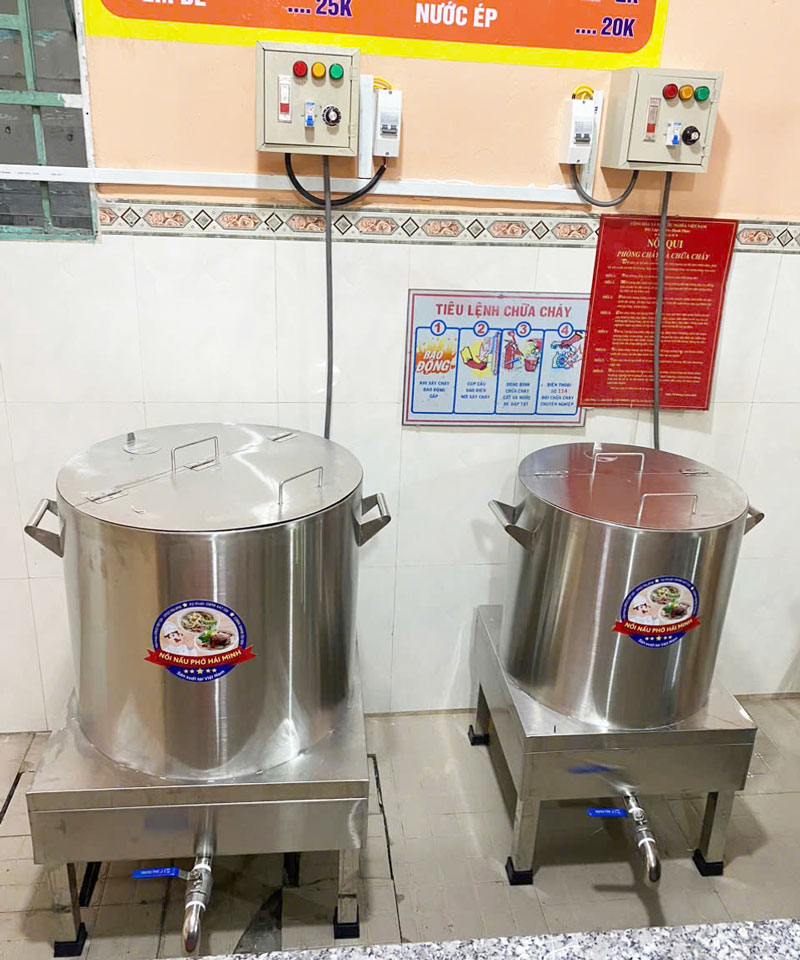 Nồi nấu phở điện inox Hải Minh chất lượng vượt trội