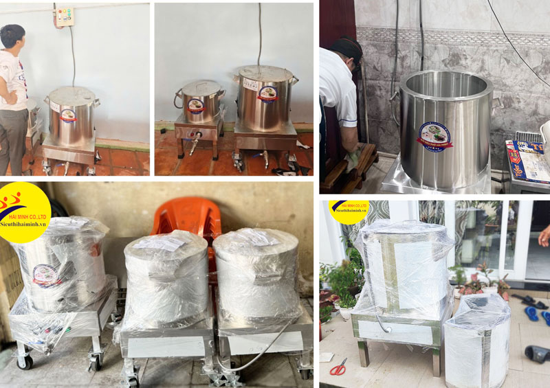 Nồi nấu phở dùng điện thiết bị bếp được nhiều hàng quán lựa chọn