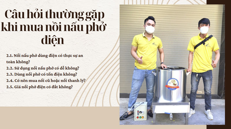 Câu hỏi thường gặp khi mua nồi nấu phở điện 