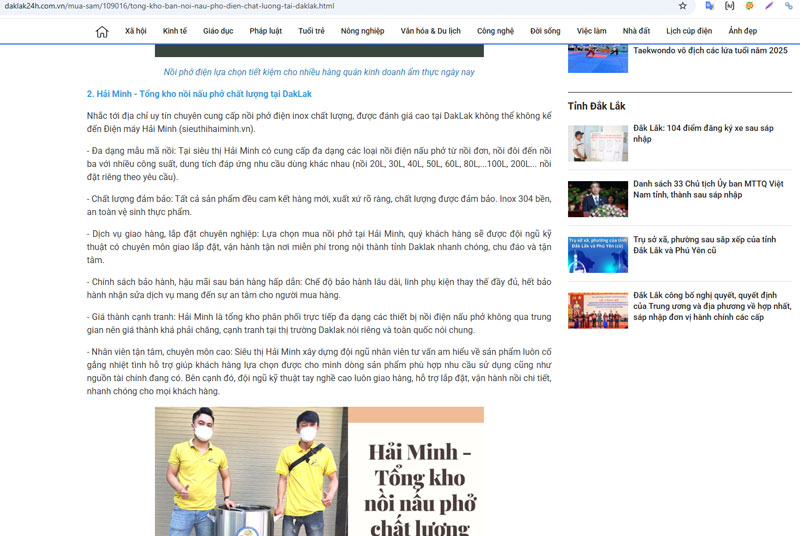 Hải Minh - Tổng kho nồi nấu phở chất lượng tại DakLak