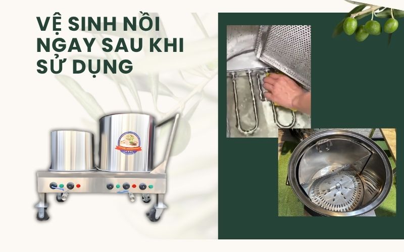 Vệ sinh ngay sau khi sử dụng