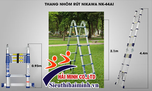 Kích thước thang nhôm Nikawa NK-44AI-Pri