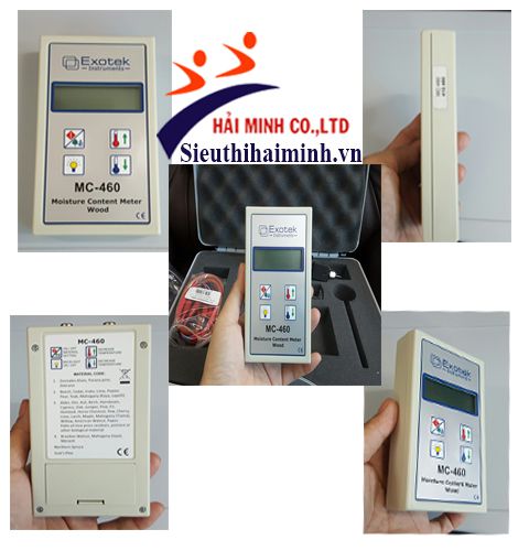 Máy đo độ ẩm mùn cưa, gỗ dâm Exotek MC-460