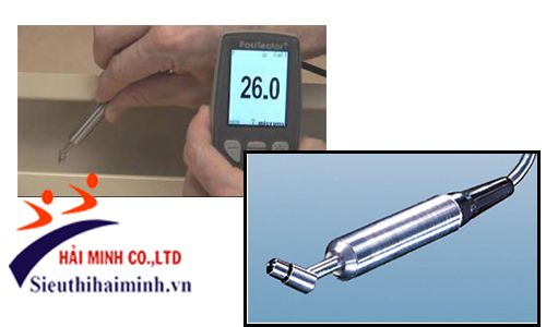 Chi tiết phần đầu đo máy đo độ dày lớp phủ PosiTector 6000 N45S3