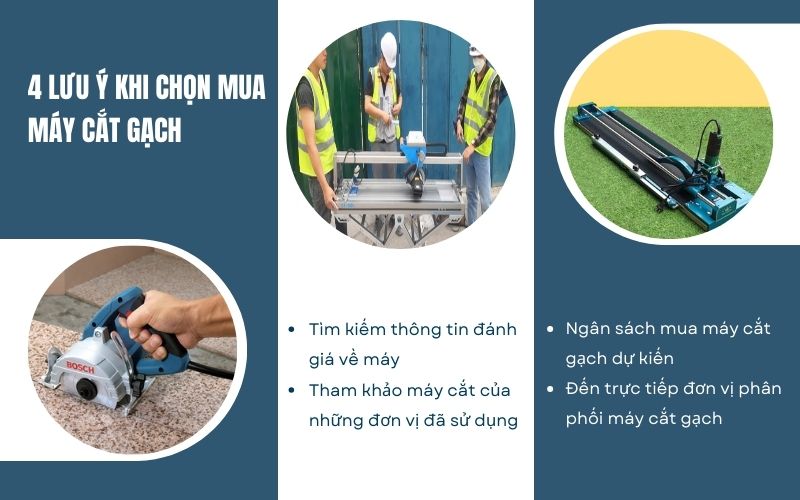 4 Lưu Ý Khi Chọn Mua Máy Cắt Gạch