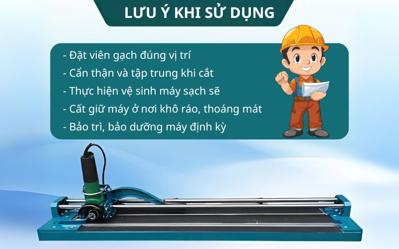 Các lưu ý khi sử dụng máy cắt gạch đa năng đảm bảo an toàn