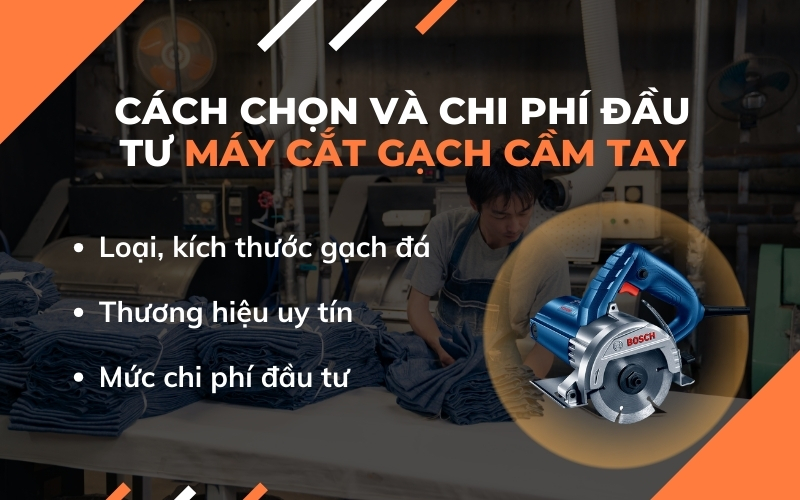 Cách chọn và chi phí đầu tư máy cắt gạch cầm tay