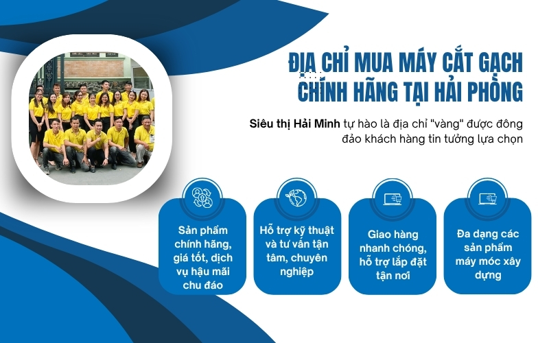 Địa chỉ mua máy cắt gạch chính hãng tại Hải Phòng