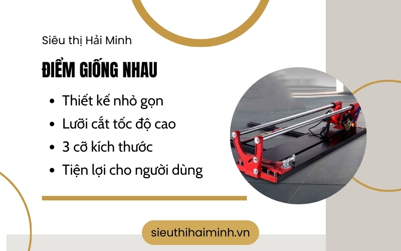 Điểm giống nhau Máy cắt gạch Yamafuji và Masaki