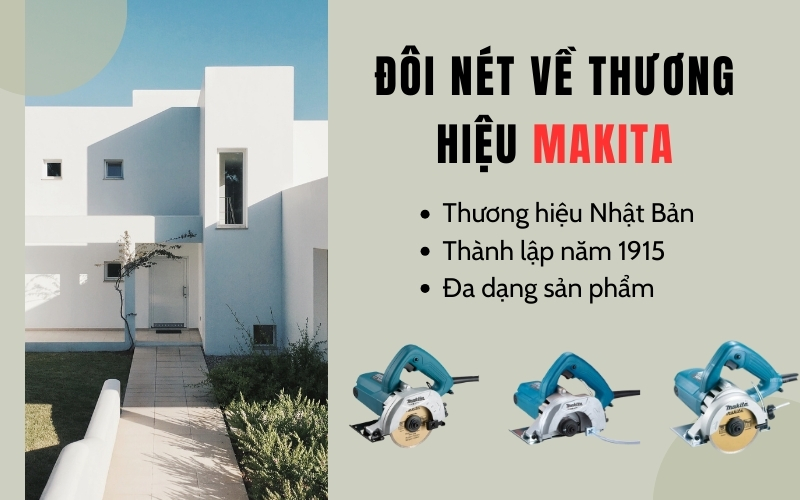 Đôi nét về thương hiệu máy cắt gạch Makita