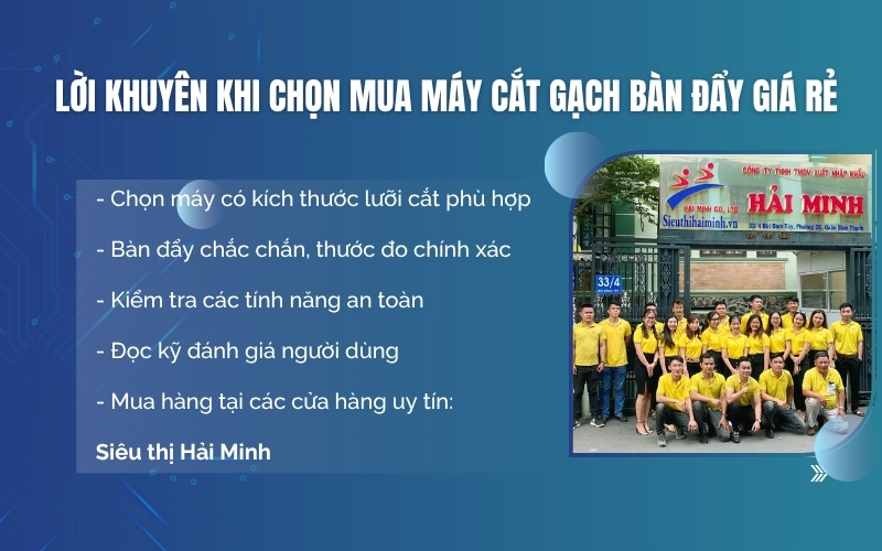 Lời khuyên khi chọn mua máy cắt gạch bàn đẩy giá rẻ