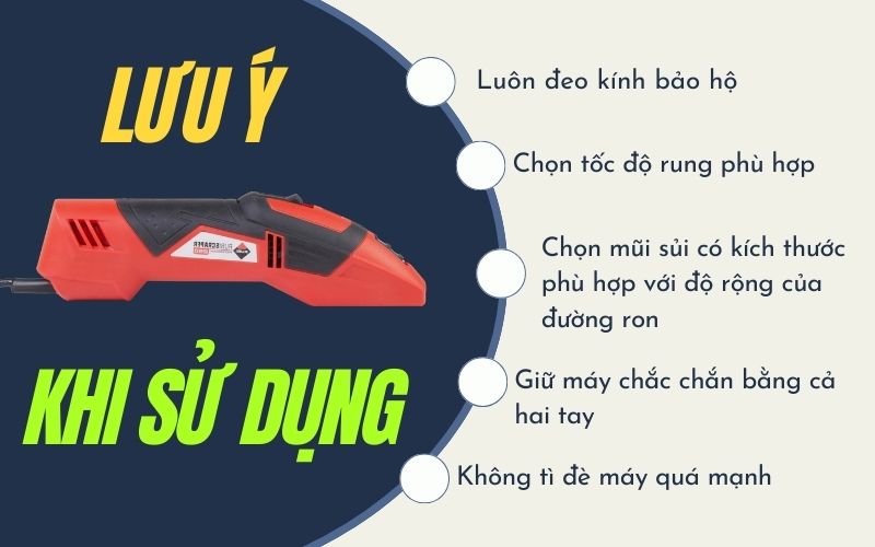 Lưu ý khi sử dụng máy sủi ron gạch Rubi Scraper-250