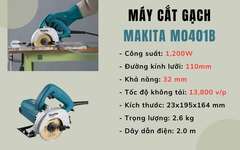 Máy cắt gạch Makita M0401B