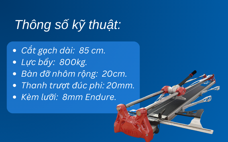 Máy cắt gạch Rubi Tiger-185 Magnet
