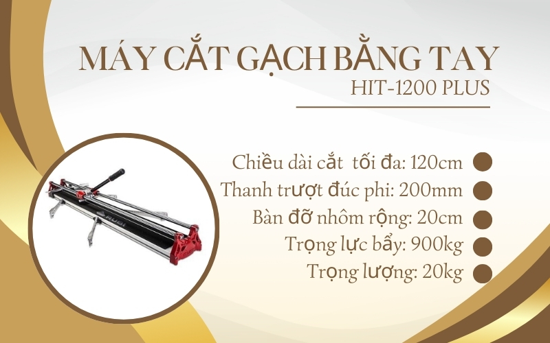 Máy cắt gạch bằng tay Rubi HIT-1200 PLUS