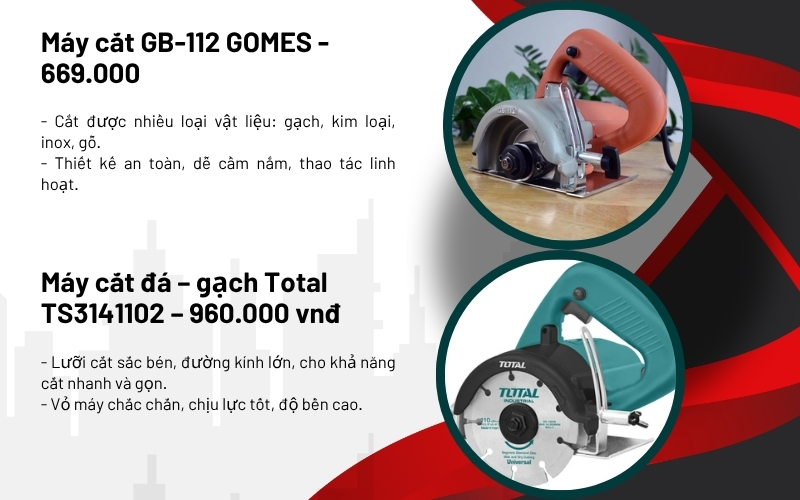 Máy cắt gạch cầm tay giá rẻ năm 2025