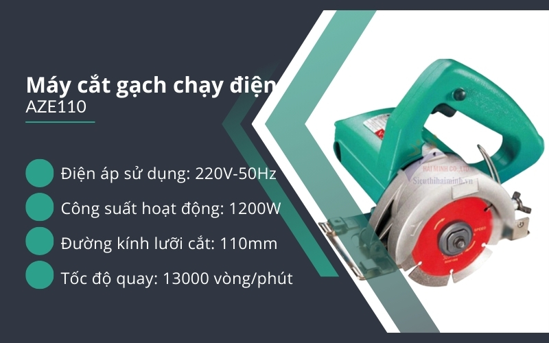 Máy cắt gạch chạy điện AZE110