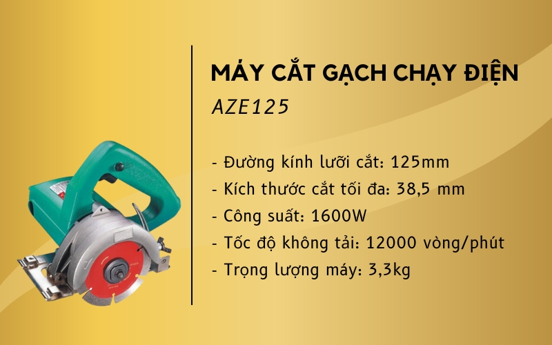 Máy cắt gạch chạy điện AZE125
