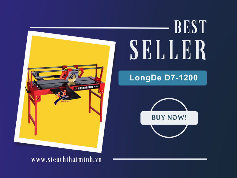 Máy cắt gạch đá bằng điện LongDe D7-1200