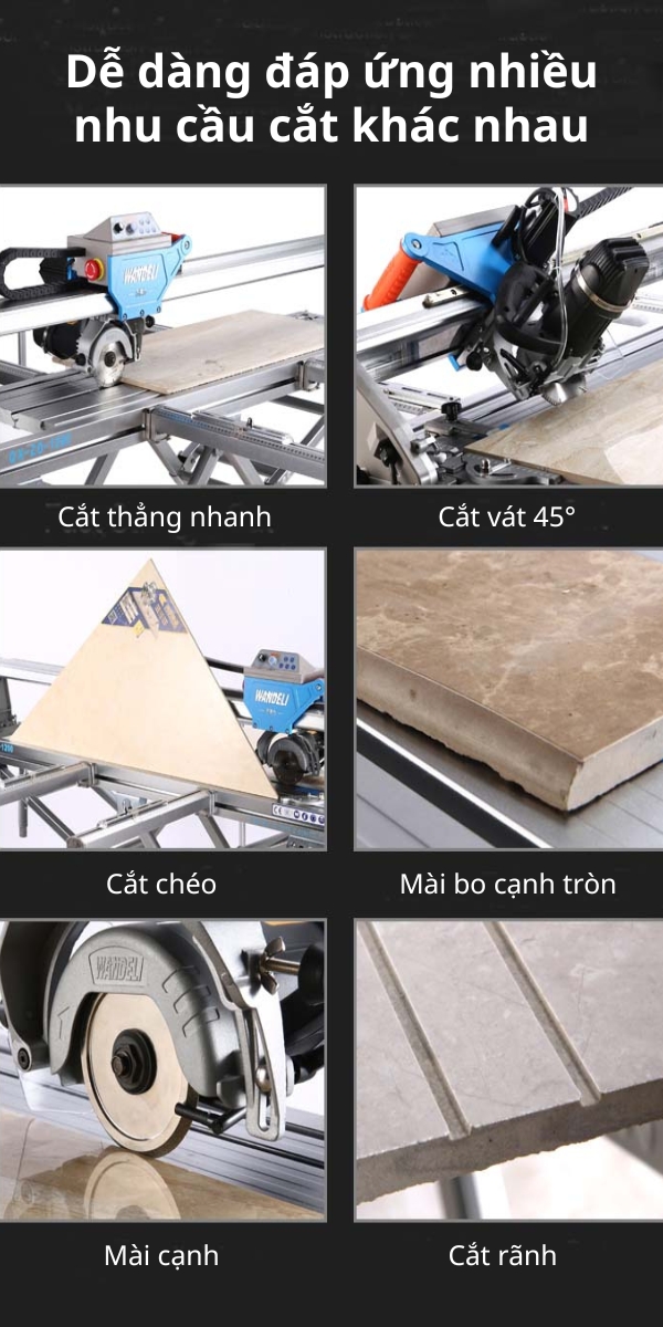 Máy cắt gạch tấm lớn Wandeli QXZ-800