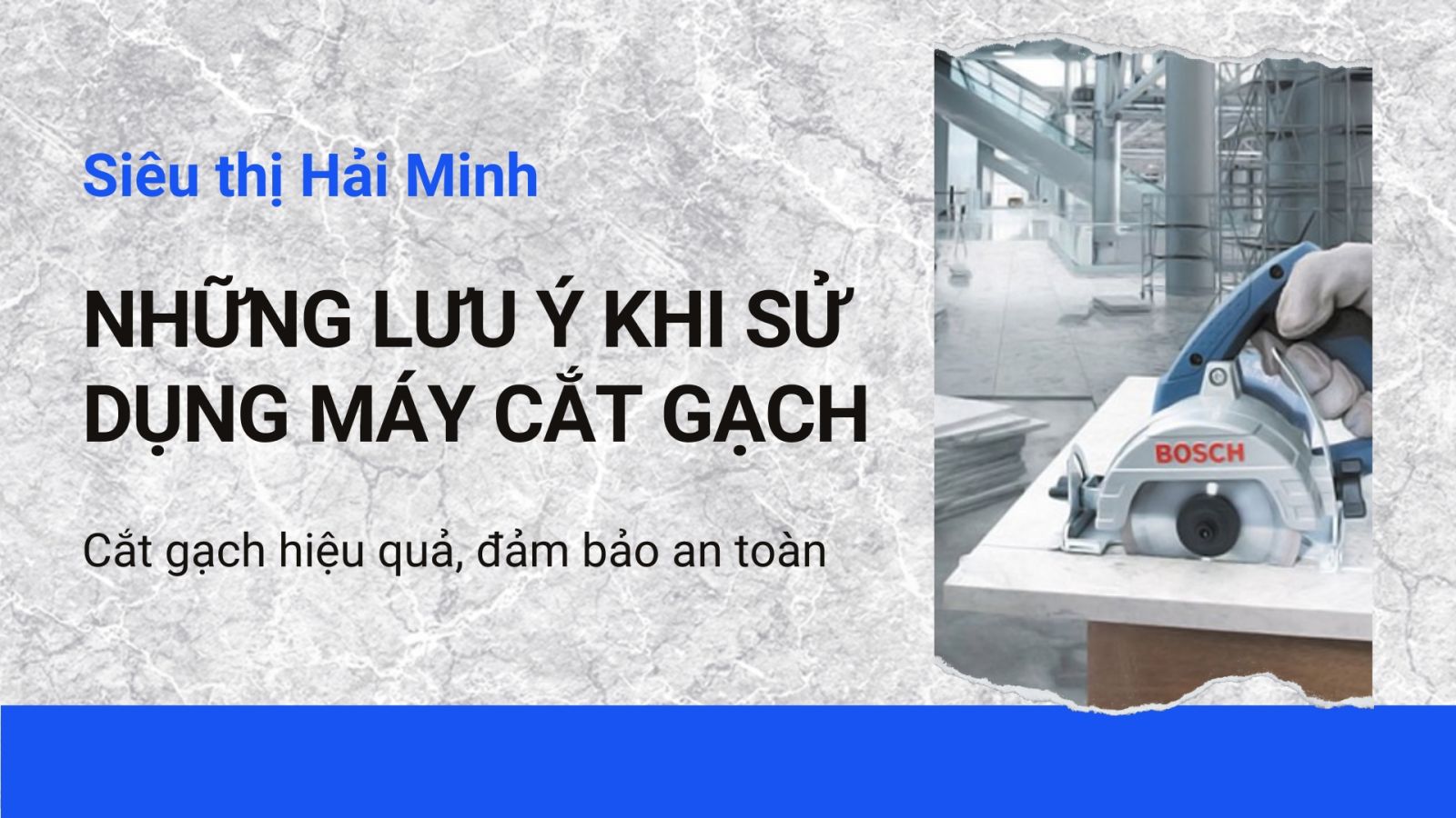 Những lưu ý khi sử dụng máy cắt gạch