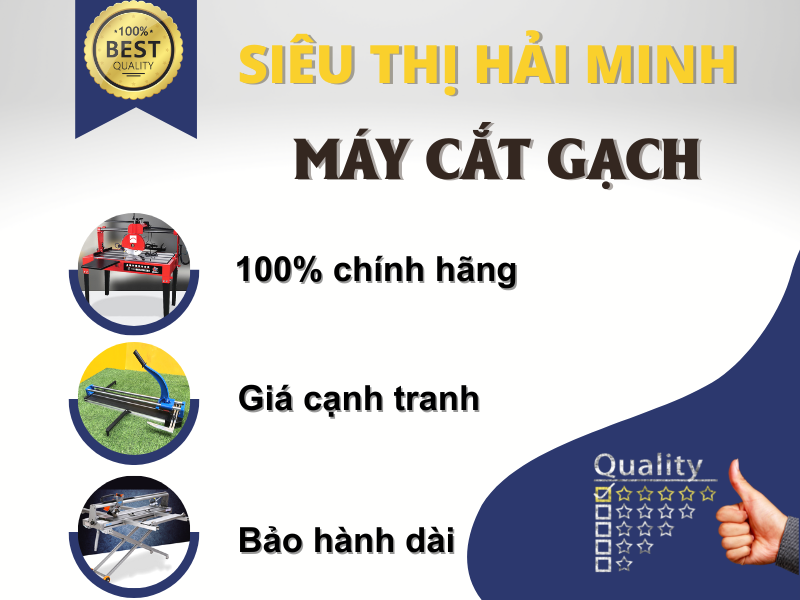 Siêu thị Hải Minh phân phối máy cắt gạch chính hãng